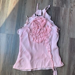 BCBG Max Azria Romantic Tulle Halter